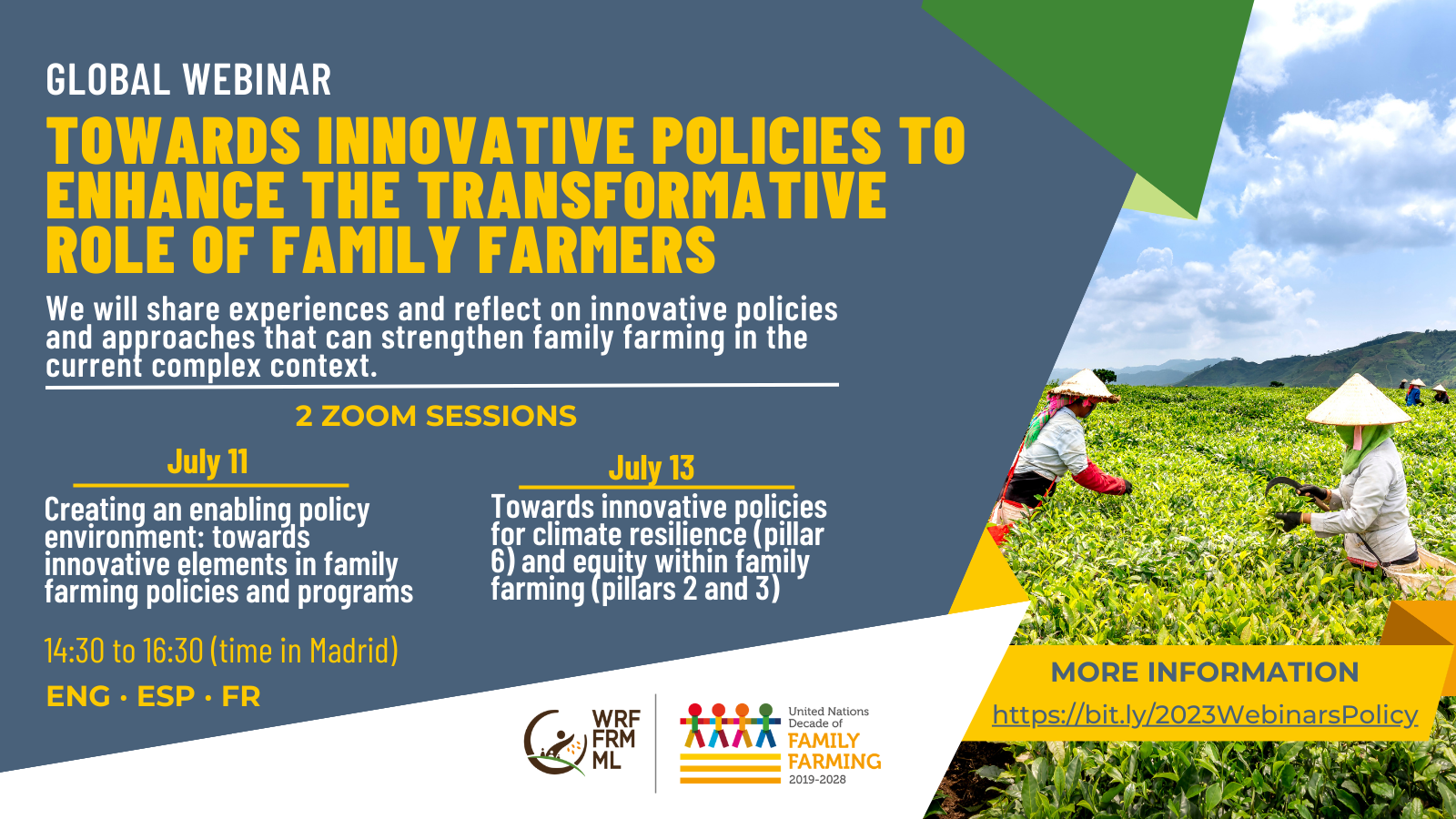 TOWARDS INNOVATIVE POLICIES TO ENHANCE THE TRANSFORMATIVE ROLE OF FAMILY FARMERS