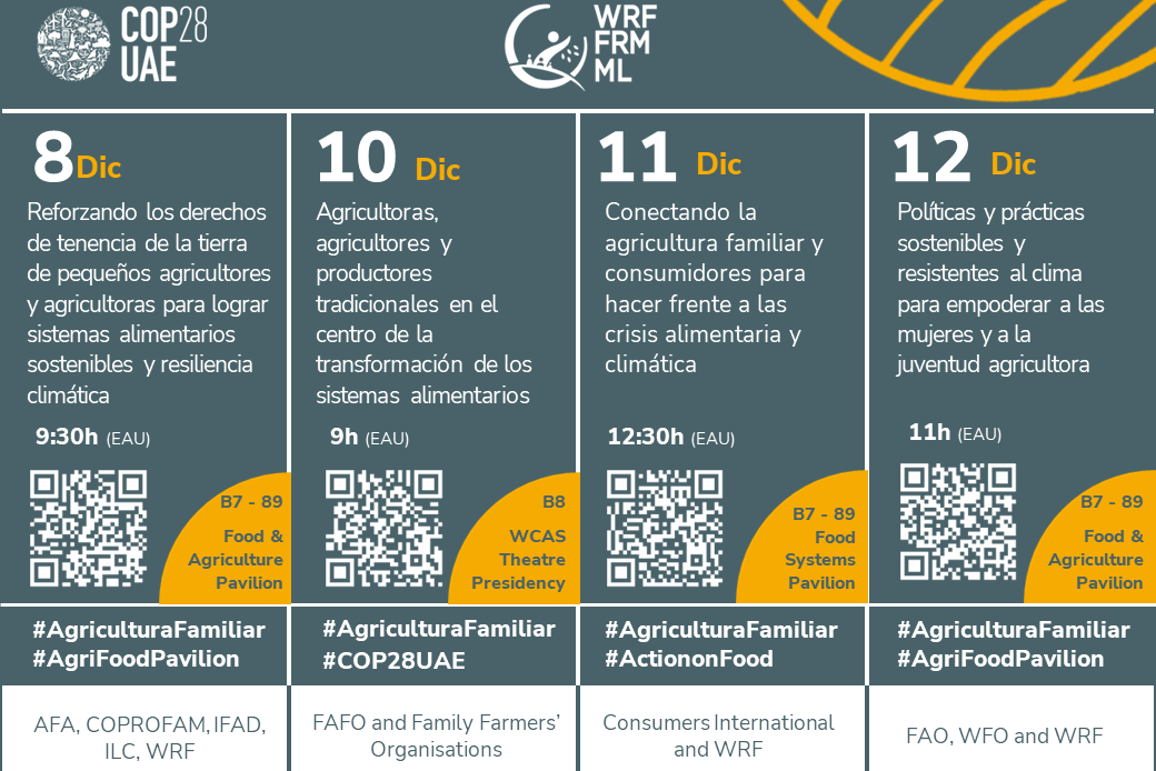 La Declaración de las Agricultoras y Agricultores Familiares llegará a la COP28