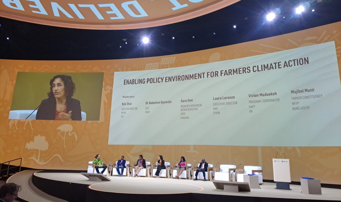 FAMILY FARMERS’ VOICES RESONATES AT COP28